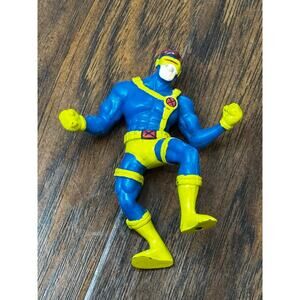 Vintage Hardees X-Men Cyclops Action Figure 2.5" Toy Yellow Blue